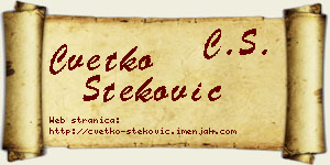 Cvetko Steković vizit kartica